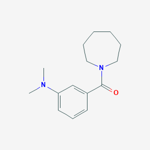 molecular formula C15H22N2O B7467023 3-(azepane-1-carbonyl)-N,N-dimethylaniline 