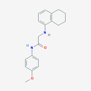 molecular formula C19H22N2O2 B7467042 N-(4-methoxyphenyl)-2-(5,6,7,8-tetrahydronaphthalen-1-ylamino)acetamide 