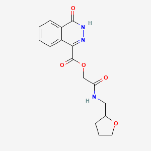 molecular formula C16H17N3O5 B7467143 [2-oxo-2-(oxolan-2-ylmethylamino)ethyl] 4-oxo-3H-phthalazine-1-carboxylate 