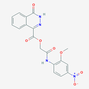 molecular formula C18H14N4O7 B7467323 [2-(2-methoxy-4-nitroanilino)-2-oxoethyl] 4-oxo-3H-phthalazine-1-carboxylate 