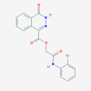 molecular formula C17H12BrN3O4 B7467332 [2-(2-bromoanilino)-2-oxoethyl] 4-oxo-3H-phthalazine-1-carboxylate 