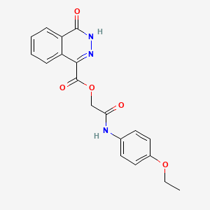 molecular formula C19H17N3O5 B7467388 [2-(4-ethoxyanilino)-2-oxoethyl] 4-oxo-3H-phthalazine-1-carboxylate 