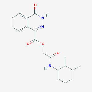 molecular formula C19H23N3O4 B7467409 [2-[(2,3-dimethylcyclohexyl)amino]-2-oxoethyl] 4-oxo-3H-phthalazine-1-carboxylate 