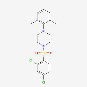 molecular formula C18H20Cl2N2O2S B7467417 1-(2,4-Dichlorobenzenesulfonyl)-4-(2,6-dimethylphenyl)piperazine 