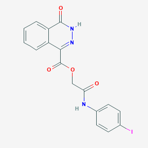 molecular formula C17H12IN3O4 B7467462 [2-(4-iodoanilino)-2-oxoethyl] 4-oxo-3H-phthalazine-1-carboxylate 