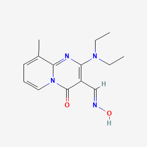 2-(diethylamino)-9-methyl-4-oxo-4H-pyrido[1,2-a]pyrimidine-3-carbaldehyde oxime