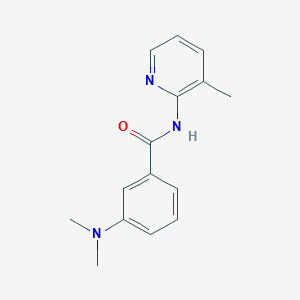 molecular formula C15H17N3O B7467480 3-(dimethylamino)-N-(3-methylpyridin-2-yl)benzamide 
