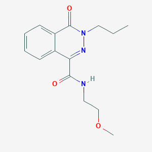 molecular formula C15H19N3O3 B7467488 N-(2-methoxyethyl)-4-oxo-3-propylphthalazine-1-carboxamide 