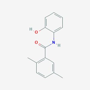 molecular formula C15H15NO2 B7467533 N-(2-hydroxyphenyl)-2,5-dimethylbenzamide 