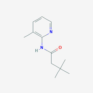 molecular formula C12H18N2O B7467542 3,3-dimethyl-N-(3-methylpyridin-2-yl)butanamide 