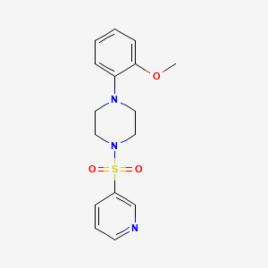 molecular formula C16H19N3O3S B7467671 1-(2-Methoxyphenyl)-4-pyridin-3-ylsulfonylpiperazine 