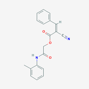 molecular formula C19H16N2O3 B7467709 [2-(2-methylanilino)-2-oxoethyl] (Z)-2-cyano-3-phenylprop-2-enoate 