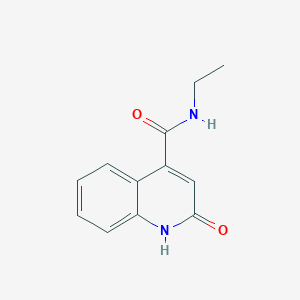 molecular formula C12H12N2O2 B7467730 N-ethyl-2-hydroxyquinoline-4-carboxamide 