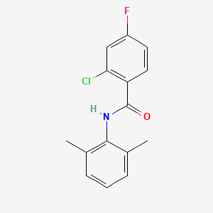 molecular formula C15H13ClFNO B7467759 2-chloro-N-(2,6-dimethylphenyl)-4-fluorobenzamide 