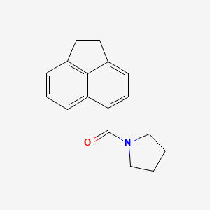 molecular formula C17H17NO B7467777 Acenaphthen-5-yl-pyrrolidin-1-yl-methanone 