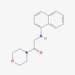 molecular formula C16H18N2O2 B7467811 1-Morpholin-4-yl-2-(naphthalen-1-ylamino)ethanone 