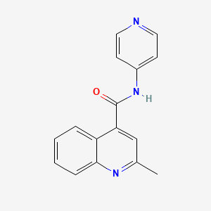 molecular formula C16H13N3O B7467885 2-methyl-N-(pyridin-4-yl)quinoline-4-carboxamide 