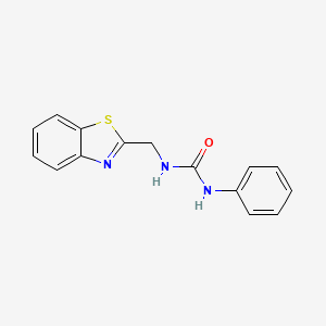 molecular formula C15H13N3OS B7467937 1-(1,3-Benzothiazol-2-ylmethyl)-3-phenylurea 