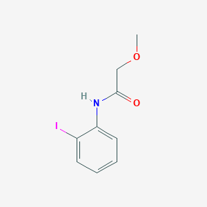 molecular formula C9H10INO2 B7467962 N-(2-iodophenyl)-2-methoxyacetamide 
