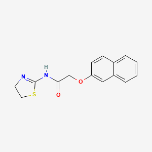 molecular formula C15H14N2O2S B7468013 N-(4,5-dihydro-1,3-thiazol-2-yl)-2-naphthalen-2-yloxyacetamide 