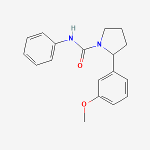 molecular formula C18H20N2O2 B7468039 2-(3-methoxyphenyl)-N-phenylpyrrolidine-1-carboxamide 