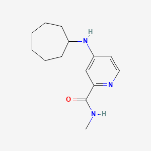 molecular formula C14H21N3O B7468048 4-(cycloheptylamino)-N-methylpyridine-2-carboxamide 