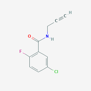 molecular formula C10H7ClFNO B7468074 5-chloro-2-fluoro-N-prop-2-ynylbenzamide 