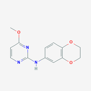 molecular formula C13H13N3O3 B7468100 N-(2,3-dihydro-1,4-benzodioxin-6-yl)-4-methoxypyrimidin-2-amine 