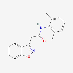 molecular formula C17H16N2O2 B7468106 2-(1,2-benzoxazol-3-yl)-N-(2,6-dimethylphenyl)acetamide 