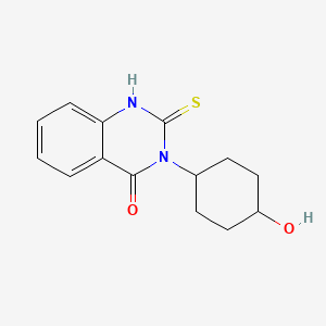 molecular formula C14H16N2O2S B7468124 3-(4-hydroxycyclohexyl)-2-sulfanylidene-1H-quinazolin-4-one 