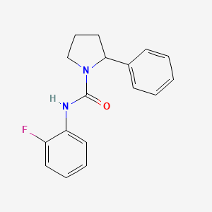 molecular formula C17H17FN2O B7468135 N-(2-fluorophenyl)-2-phenylpyrrolidine-1-carboxamide 
