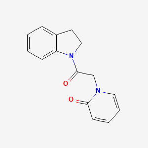 molecular formula C15H14N2O2 B7468161 1-[2-(2,3-Dihydroindol-1-yl)-2-oxoethyl]pyridin-2-one 