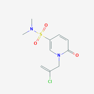 molecular formula C10H13ClN2O3S B7468164 1-(2-chloroprop-2-enyl)-N,N-dimethyl-6-oxopyridine-3-sulfonamide 
