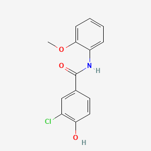 molecular formula C14H12ClNO3 B7468190 3-chloro-4-hydroxy-N-(2-methoxyphenyl)benzamide 