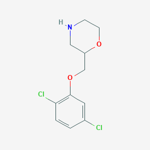 molecular formula C11H13Cl2NO2 B7468211 2-[(2,5-Dichlorophenoxy)methyl]morpholine 