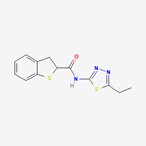 N-(5-ethyl-1,3,4-thiadiazol-2-yl)-2,3-dihydro-1-benzothiophene-2-carboxamide