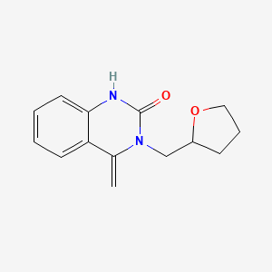 molecular formula C14H16N2O2 B7468265 4-methylidene-3-(oxolan-2-ylmethyl)-1H-quinazolin-2-one 