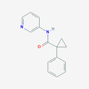molecular formula C15H14N2O B7468279 1-phenyl-N-pyridin-3-ylcyclopropane-1-carboxamide 