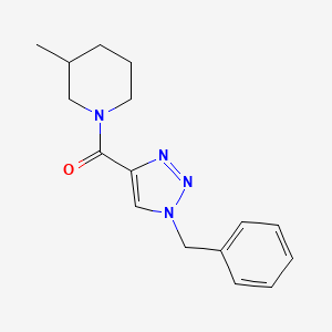molecular formula C16H20N4O B7468280 (1-Benzyltriazol-4-yl)-(3-methylpiperidin-1-yl)methanone 