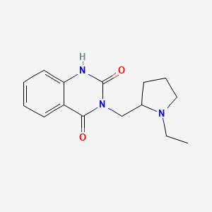 molecular formula C15H19N3O2 B7468299 3-[(1-ethylpyrrolidin-2-yl)methyl]-1H-quinazoline-2,4-dione 