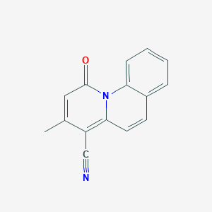 molecular formula C15H10N2O B7468316 3-Methyl-1-oxo-1h-benzo[c]quinolizine-4-carbonitrile 