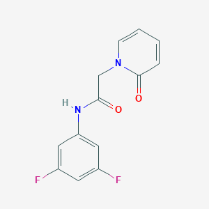 molecular formula C13H10F2N2O2 B7468338 N-(3,5-difluorophenyl)-2-(2-oxopyridin-1-yl)acetamide 
