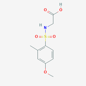 molecular formula C10H13NO5S B7468341 2-[(4-Methoxy-2-methylphenyl)sulfonylamino]acetic acid 