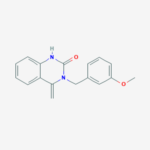 3-[(3-methoxyphenyl)methyl]-4-methylidene-1H-quinazolin-2-one