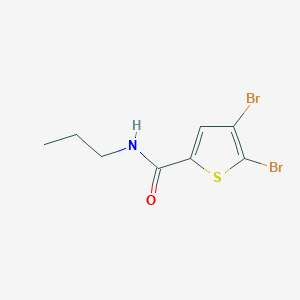 molecular formula C8H9Br2NOS B7468388 4,5-dibromo-N-propylthiophene-2-carboxamide 