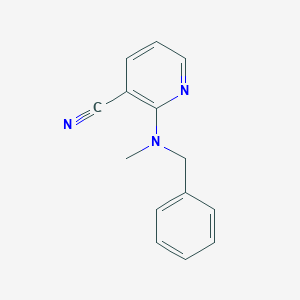 molecular formula C14H13N3 B7468396 2-[Benzyl(methyl)amino]pyridine-3-carbonitrile 