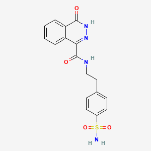 molecular formula C17H16N4O4S B7468460 4-oxo-N-[2-(4-sulfamoylphenyl)ethyl]-3H-phthalazine-1-carboxamide 