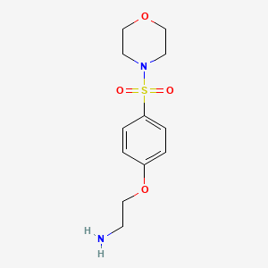 molecular formula C12H18N2O4S B7468464 2-(4-Morpholin-4-ylsulfonylphenoxy)ethanamine 