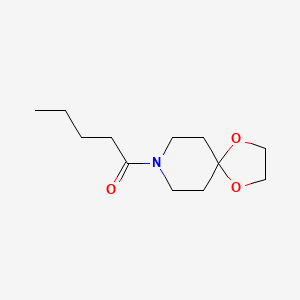molecular formula C12H21NO3 B7468612 1-(1,4-Dioxa-8-azaspiro[4.5]decan-8-yl)pentan-1-one 