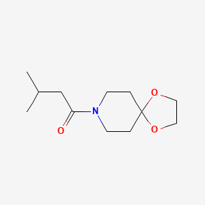 molecular formula C12H21NO3 B7468617 1-(1,4-Dioxa-8-azaspiro[4.5]decan-8-yl)-3-methylbutan-1-one 